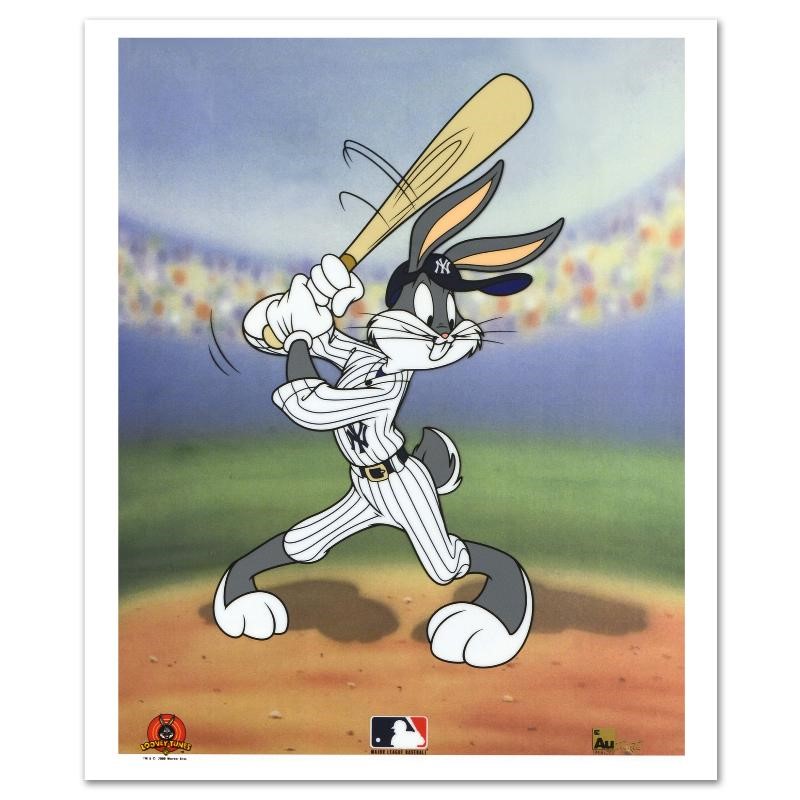 Looney Tunes Bugs Bunny At Bat For The Yankees